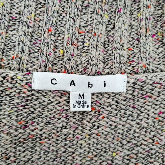 Cabi Oatmeal Duster Chunky Collar Cardigan  Med size - Picture 10 of 11